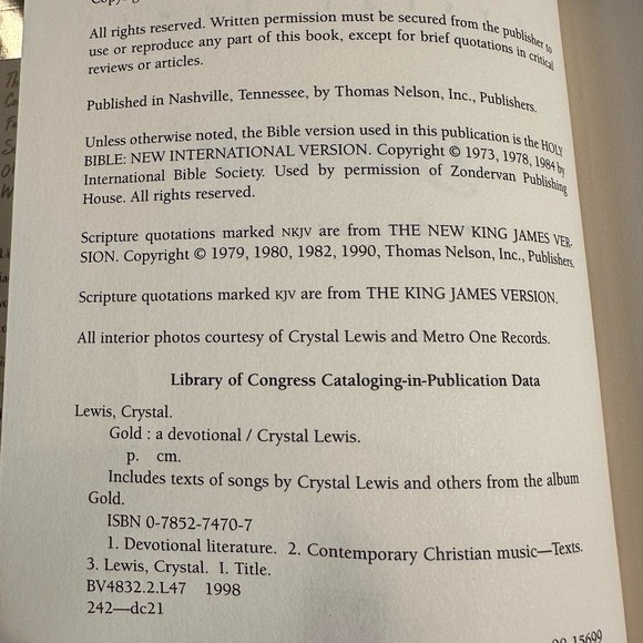 Gold: A Devotional by Crystal Lewis - Picture 9 of 10